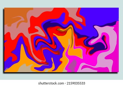 este es un colorido fondo de fluido abstracto. muy adecuado para interiores de casa, fondos de cobertura de teléfonos celulares y otros.