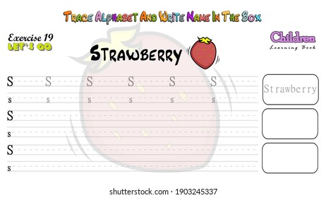 This is a colorful Alphabet work sheet For kids trace alphabets and write name in the box exercise for
boost children learning skills