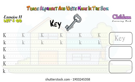 This is a colorful Alphabet work sheet For kids trace alphabets and write name in the box exercise for
boost children learning skills