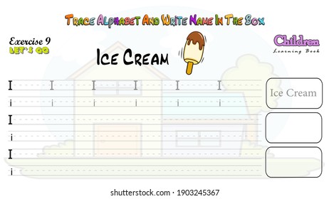 This is a colorful Alphabet work sheet For kids trace alphabets and write name in the box exercise for
boost children learning skills