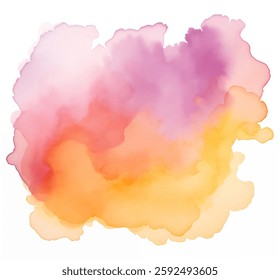 This colorful background features a blend of soft hues in shades of pink, orange, and purple. The watercolor texture adds a creative touch perfect for various design applications