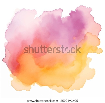 This colorful background features a blend of soft hues in shades of pink, orange, and purple. The watercolor texture adds a creative touch perfect for various design applications