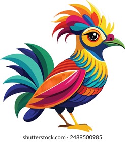 Este es un pájaro colorido