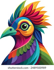 This is a colorful bird