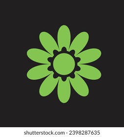 este es un colorido icono floral 