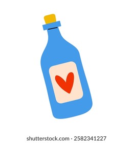 This is a Colorful Heart Bottle Design that caters specifically to Love Themes and expressions