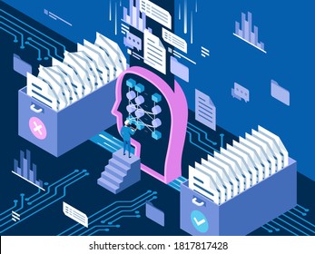 This colorful illustration shows the architecture of the BERT neural network that processes language requests