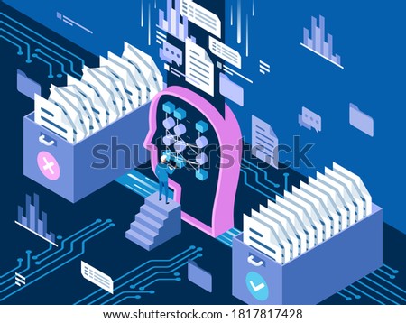 This colorful illustration shows the architecture of the BERT neural network that processes language requests