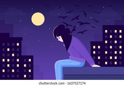 Moon suicide girl