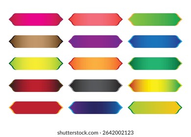 This colorful label tag set includes a collection of modern gradient labels perfect for web design, print, e-commerce banners, product tags, and UI components. Each tag features vibrant dual-tone grad