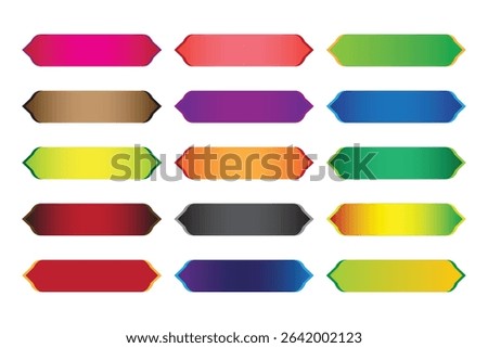 This colorful label tag set includes a collection of modern gradient labels perfect for web design, print, e-commerce banners, product tags, and UI components. Each tag features vibrant dual-tone grad