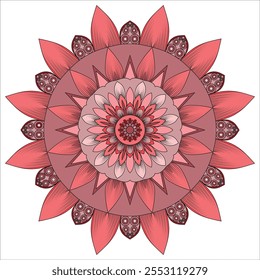 This is a colorful mandala design.