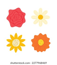 This is a colorful spring flowers collection.