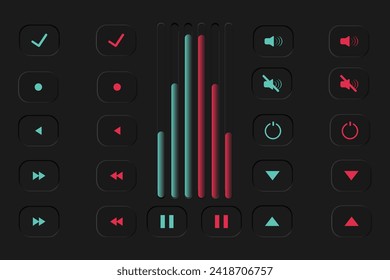 This is a Colorful UI Design with Soft Neumorphism.