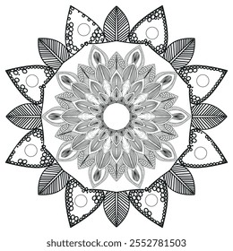 Este es un mandala incoloro.