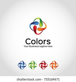 This Is A Colors Logo Used For Many Purposes.Stylish And New Look Logo For Your Projects.