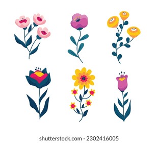 Das ist eine bunte Blumensammlung.