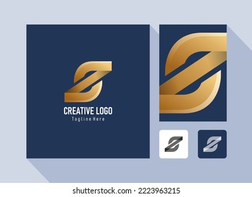 This combination of several letter shapes is taken from the letter "Z" so that it becomes a very good logo
