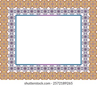 This is a Combination of Two Beautiful Rectangular Borders.