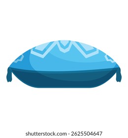This comfortable blue pillow is perfect for adding a touch of style and comfort to any room