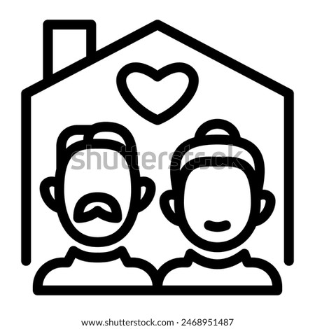 This Community icon is suitable for Retirement, Pension, and Elderly Activities.