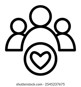 This Community icon is suitable for volunteer, humanitarian and help people, etc.