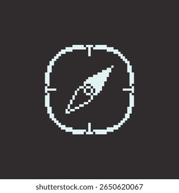 this is compass icon in pixel art with colorful color and this item good for presentations,stickers, icons, t shirt design,game asset,logo and your project.
