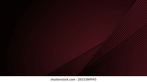 This compelling image showcases a deep maroon backdrop contrasted by elegant, textured lines, creating a sophisticated interplay of shadows and depth that is visually stunning and captivating