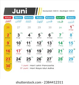 Dies ist der vollständige Kalender 2024