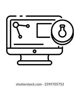 This Computer Lab icon is suitable for School, College, Education, etc