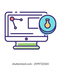 This Computer Lab icon is suitable for School, College, Education, etc