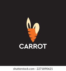 This is a concept art of rabbit hear and carrot. This is a symbolic logo. Hope you like it