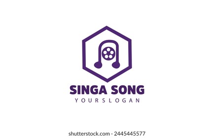  This concept graphic also represents music industry, digital music, musical app button