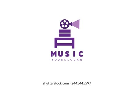  Diese Konzeptgrafik repräsentiert auch die Musikindustrie, Digitalmusik, Musical App Button