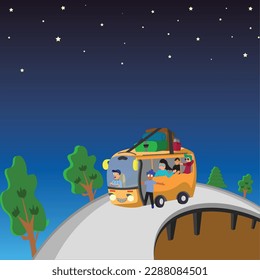 this concept is holiday trip, but it can use for "mudik" season in indonesia culture when eid mubarak. 