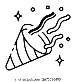 Dieses Konfetti-Symbol eignet sich für Geburtstag, Party usw.