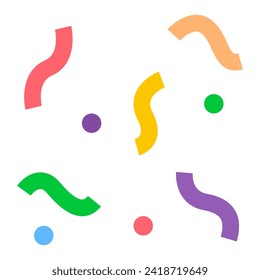 This Confetti icon is suitable for Mardi Gras carnival, Medieval, party, etc.