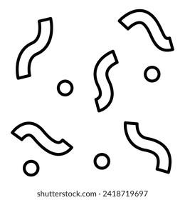 This Confetti icon is suitable for Mardi Gras carnival, Medieval, party, etc.