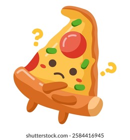 This confuse pizza illustration is suitable for Ramadan Islamic event etc