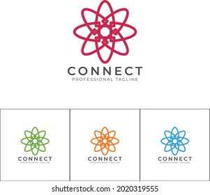 This is Connect vector logo template.