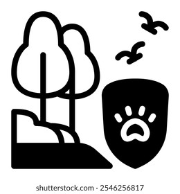 This Conservation icon is suitable for Wildlife Conservation, Animal Protect and Animal Welfare, etc.