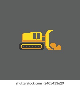 Dieses Konstruktionssymbol in Pixelkunst mit einfacher Farbe und schwarzem Hintergrund, dieses Element gut für Präsentationen, Aufkleber, Symbole, T-Shirt-Design, Spiel-Objekt, Logo und Ihr Projekt.
