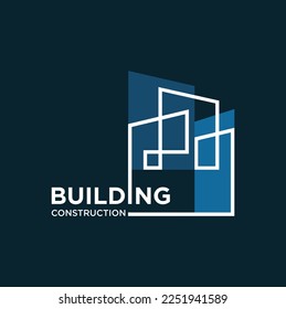 This is a construction logo vector template