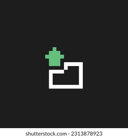 this is contact icon 1 bit style in pixel art with black background and little color,this item good for presentations,stickers, icons, t shirt design,game asset,logo and your project.