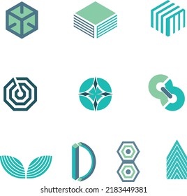 This contain a set of corporate logo illustration in .eps format