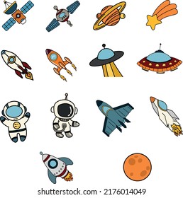 This contain a set of space related icon in .eps format