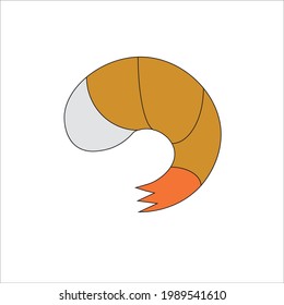 This is cooked prawn logo