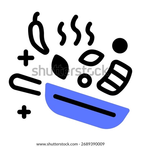 This Cooking Toss icon is suitable for Food, Cooking, Culinary, etc.