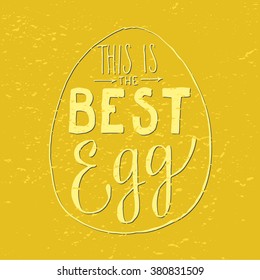 This is cool handlettering illustraion, perfect lettering for Easter. Best choice for greeting your friends or clients. Modern and hand made in vector.