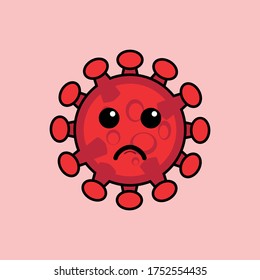 This is a corona virus mascot illustration that has a chibi illustration style. This illustration can be used in a variety of business, educational, health and personal needs.